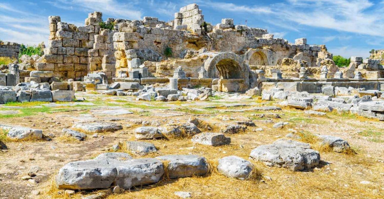 Ruins of the Roman Baths in Side